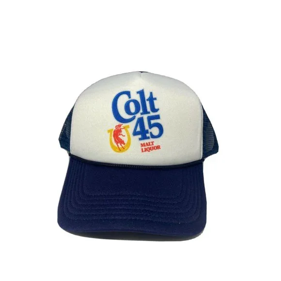 Colt 45 Malt Liquor Trucker Hat Foam Mesh Hat Colt 45 Malt Liquor - Picture 1 of 4